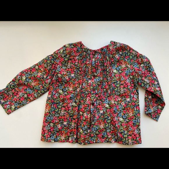 NWT BONPOINT Liberty Print Girls Top Blouse 18M - Picture 3 of 4